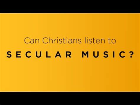 can christians listen to secular music? the influence and boundaries of faith