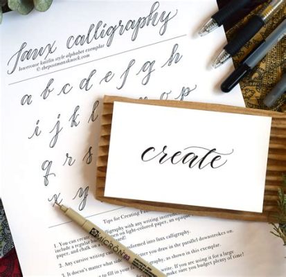 how to write calligraphy with a normal pen and the importance of choosing the right ink